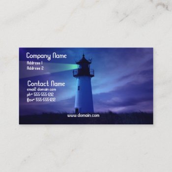 Lighthouse Beacon Business Card by SailingWind at Zazzle