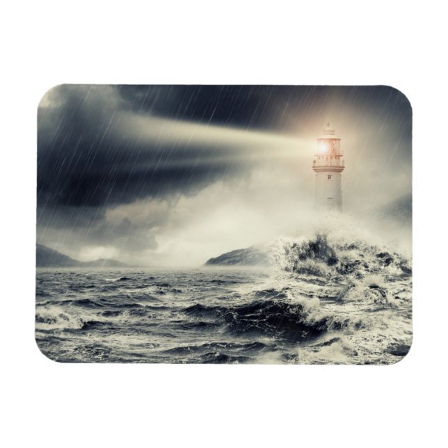 Lighthouse Beacon Magnet (Horizontal)