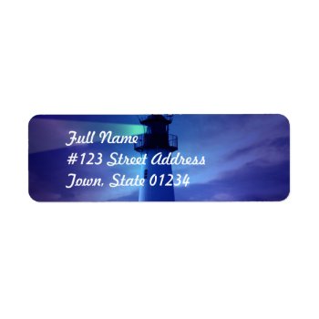 Lighthouse Beacon Mailing Label by SailingWind at Zazzle