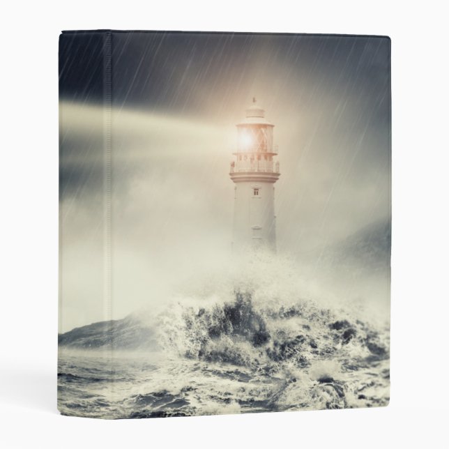 Lighthouse Beacon Mini Binder (Front/Spine)