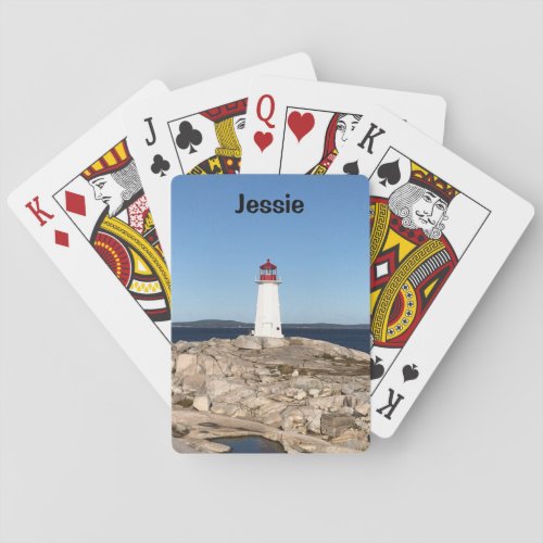 Lighthouse Bicycle Playing Cards _ Personalize it