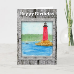 Lighthouse Birthday Card