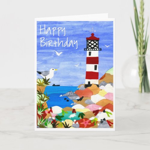 Lighthouse Birthday Card