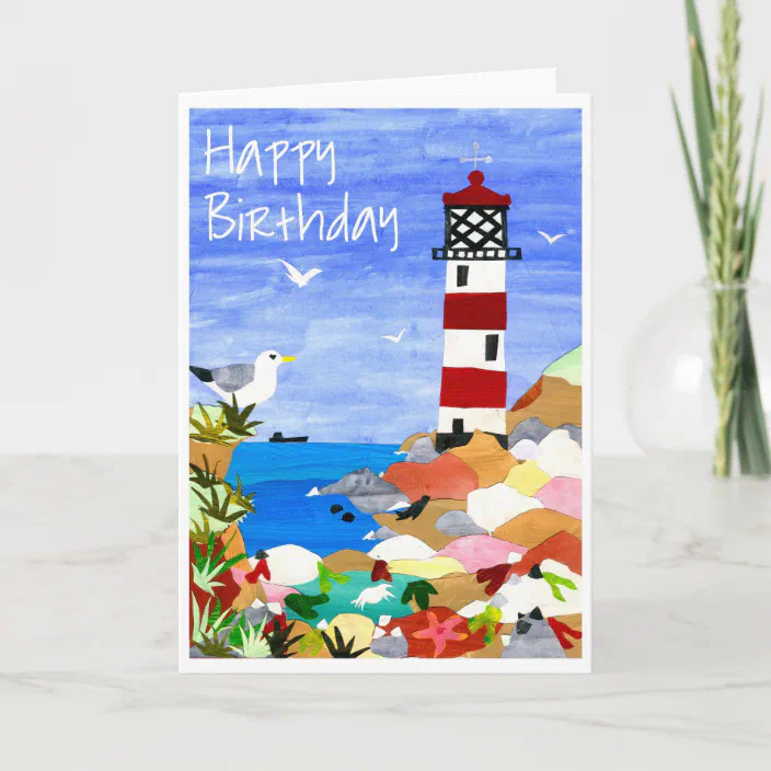 Thank You Greeting 12 Foldover Cards and Envelopes Lighthouse Thank You Cards 