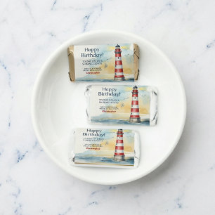 Lighthouse Birthday Shining Light Personalized Hershey's Miniatures