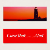 LIGHTHOUSE BOOKMARK (Front & Back)