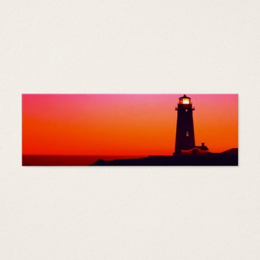 Customizable LIGHTHOUSE BOOKMARK BUSINESS CARD TEMPLATE