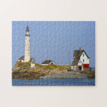 Lighthouse Boston Harbor. Jigsaw Puzzle