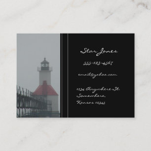 Lighthouse business card