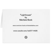 "Lighthouse" by Marlene Book Cards (Back Horizontal)