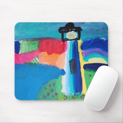 Lighthouse by the Harbor Mouse Pad