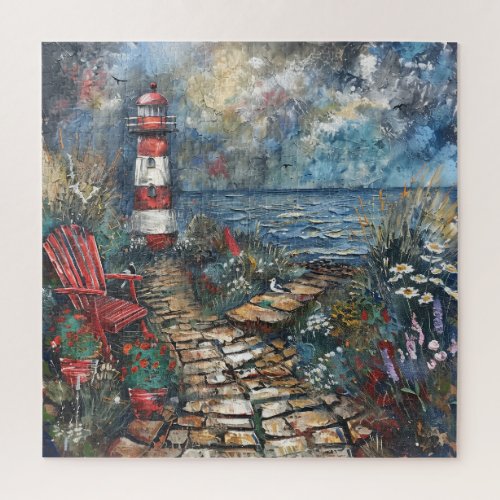 Lighthouse by the Sea Jigsaw Puzzle