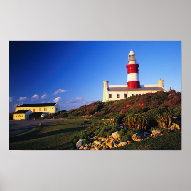 Lighthouse, Cape Agulhas, Western Cape Poster (Front)