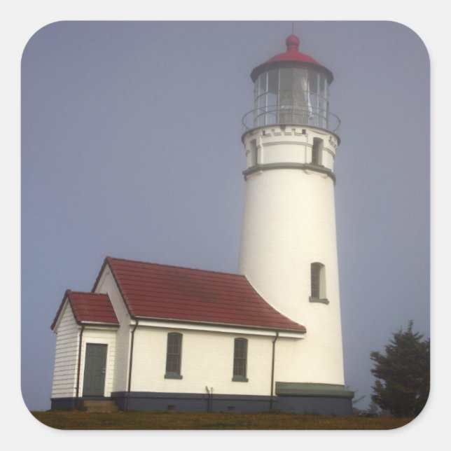 Lighthouse, Cape Blanco, Cape Blanco State Park Square Sticker (Front)