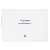 Lighthouse Card (Back Horizontal)