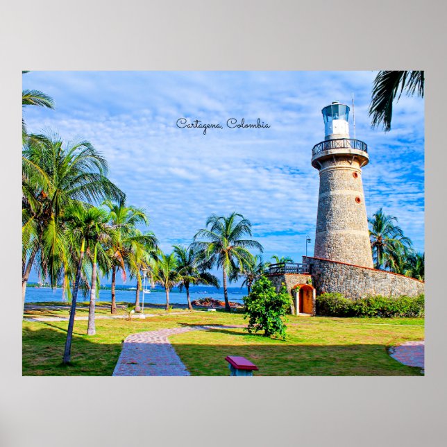 Lighthouse, Cartagena, Colombia Poster (Front)