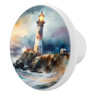 Lighthouse ceramic knob