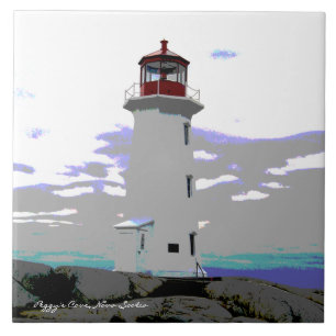 Lighthouse Ceramic tile Or Trivet Or Treasure Box