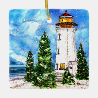 Lighthouse Ceramic Tree Ornament