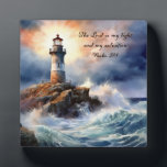 Lighthouse Christian Plaque<br><div class="desc">Home Decor by artist /photographer Carol Moore - a perfect gift for friends and family. I am a colored pencil artist, digital art designer, and photographer from Oregon. My art and photography reflects my faith, love and hope in God, my hope for this world, my love for nature, animals, flowers,...</div>