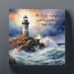 Lighthouse Christian Plaque<br><div class="desc">Home Decor by artist /photographer Carol Moore - a perfect gift for friends and family. I am a colored pencil artist, digital art designer, and photographer from Oregon. My art and photography reflects my faith, love and hope in God, my hope for this world, my love for nature, animals, flowers,...</div>