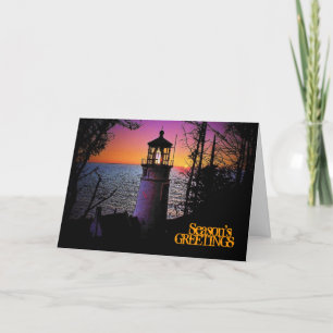 Lighthouse Christmas Card