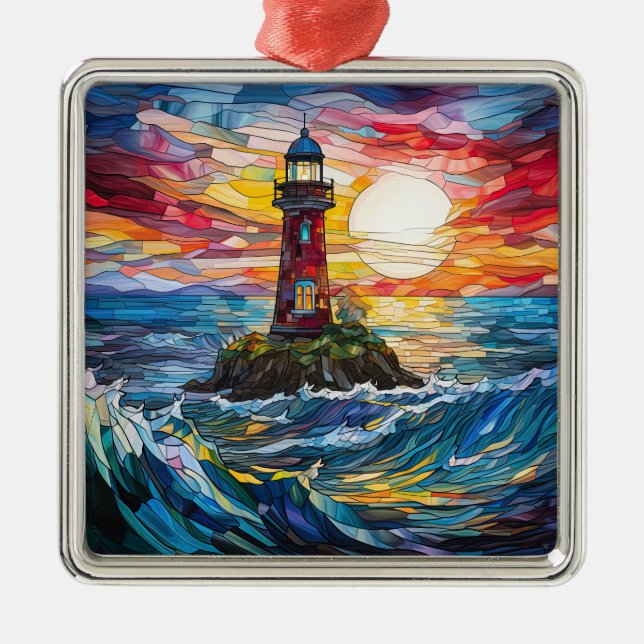 Lighthouse Christmas Ornament (Front)