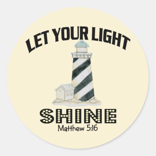 Lighthouse Classic Round Sticker