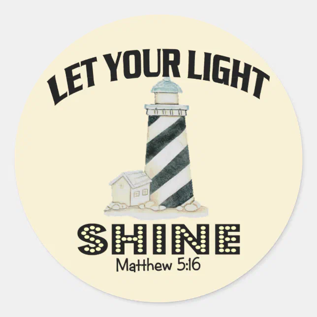 Round Lighthouse Sticker Lighthouse Classic Round Sticker | Zazzle