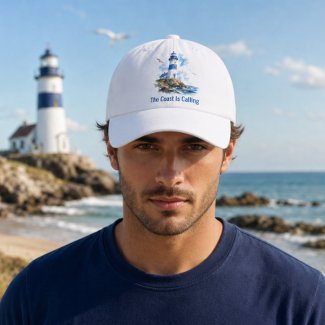 Lighthouse Coastal Blue and White Men’s