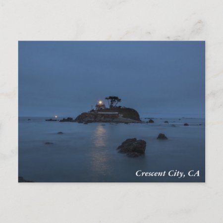 Lighthouse Crescent City, Ca Postcard