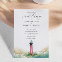 Lighthouse Customised Wedding Invitations