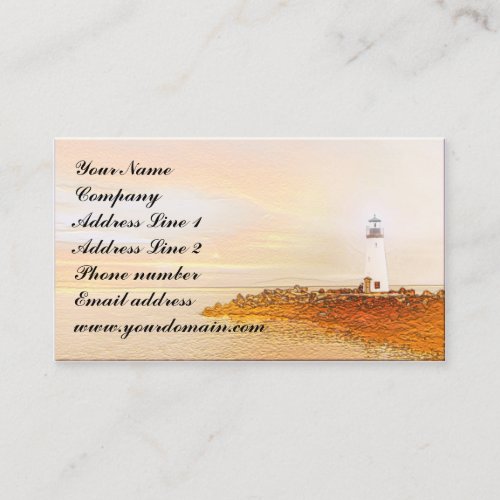 Lighthouse Design Business Card