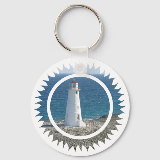 Lighthouse Design Keychain (Front)