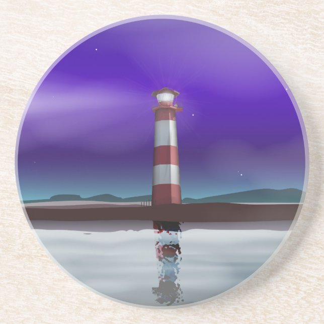 Lighthouse Drink Coaster (Front)