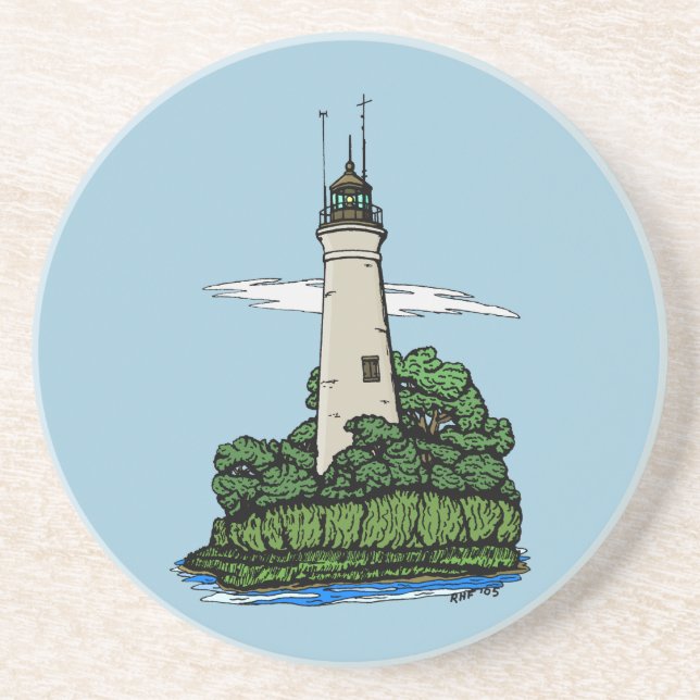 Lighthouse Drink Coaster (Front)