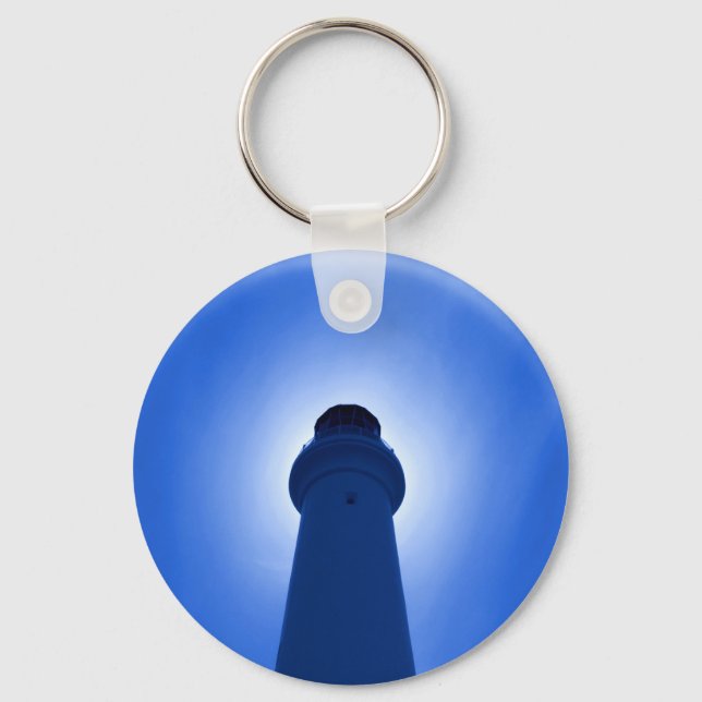 Lighthouse Effect - Blue Keychain (Front)
