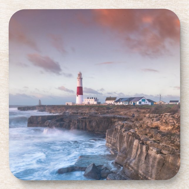 Lighthouse England Beverage Coaster (Front)