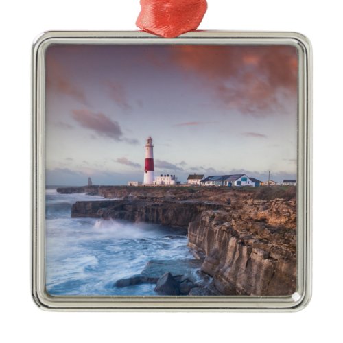 Lighthouse England Metal Ornament
