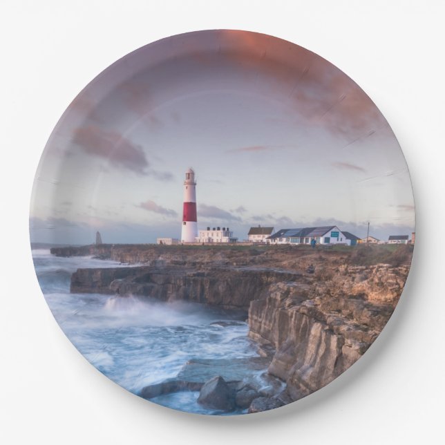 Lighthouse England Paper Plates (Front)