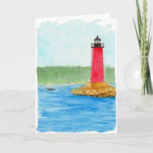 Lighthouse Fathers Day Card
