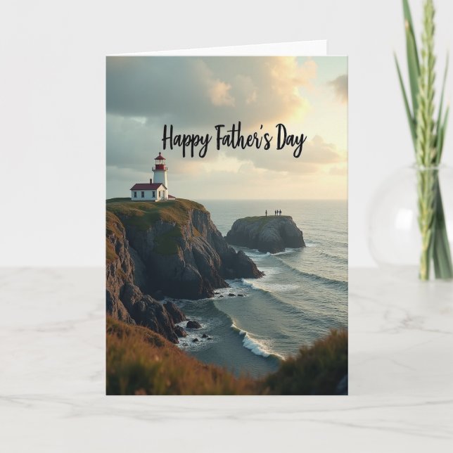 Lighthouse Fathers Day View Card (Front)