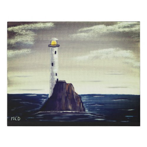 Lighthouse Faux Canvas Print
