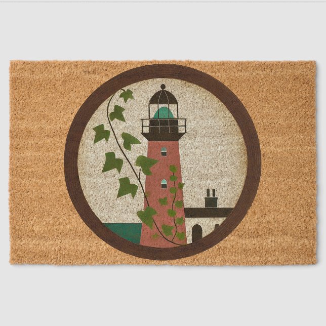 Lighthouse                                         fiber doormat (Front)