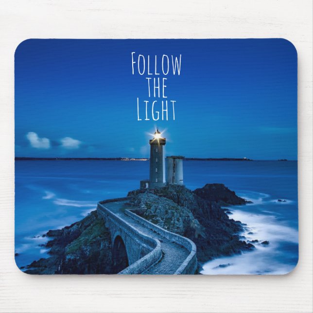 Lighthouse Follow the Light Mouse Pad (Front)