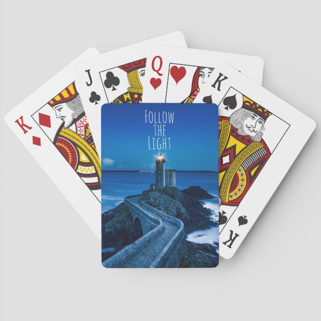 Lighthouse Follow the Light Poker Cards (Back)