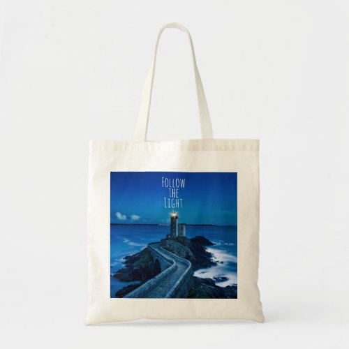 Lighthouse Follow the Light Tote Bag