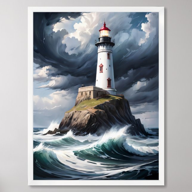 Lighthouse Framed Art (Framed Front)