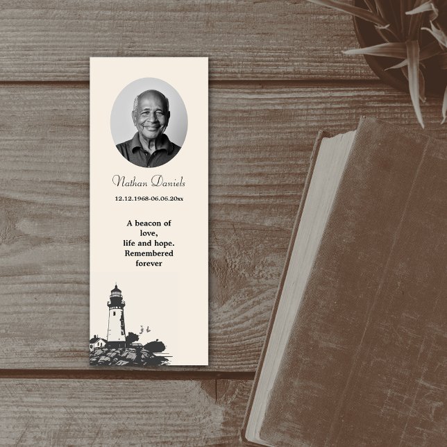 Lighthouse Funeral Bookmark (Creator Uploaded)