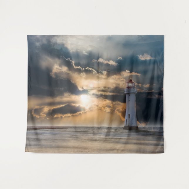 Lighthouse glow tapestry (Front (Horizontal))
